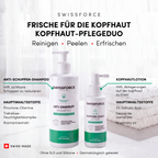 مجموعة SWISSFORCE للعناية بفروة الرأس وإعادة إنعاشها