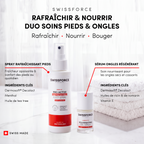 The SWISSFORCE – Refresh & Nourish Foot & Nail Care Duo