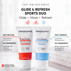 De SWISSFORCE-sportduo voor soepel bewegen en verfrissing