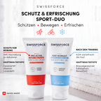 De SWISSFORCE-sportduo voor soepel bewegen en verfrissing