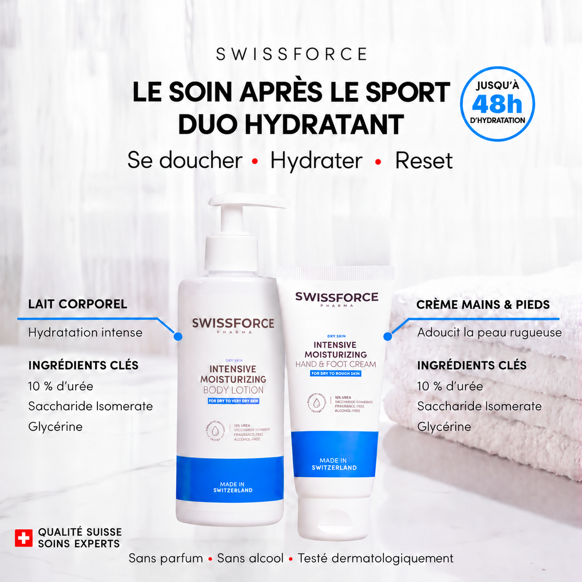 The SWISSFORCE Post-Sport Reset Hydration Duo