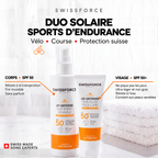 SWISSFORCE-sett for utholdenhet og solbeskyttelse — ansikt og kropp