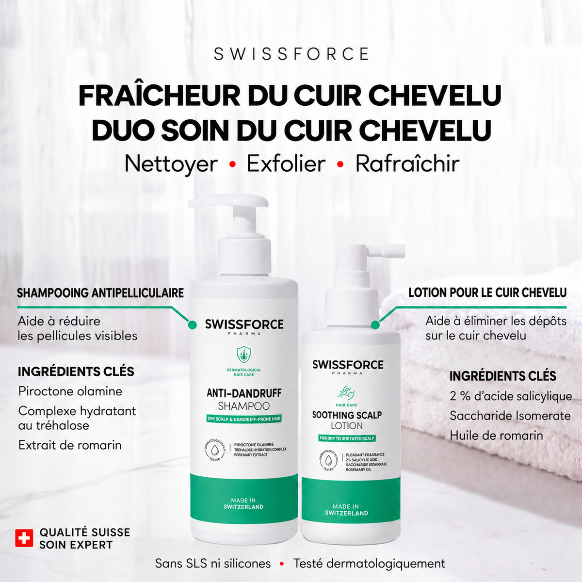The SWISSFORCE Scalp Reset – Scalp Care Duo